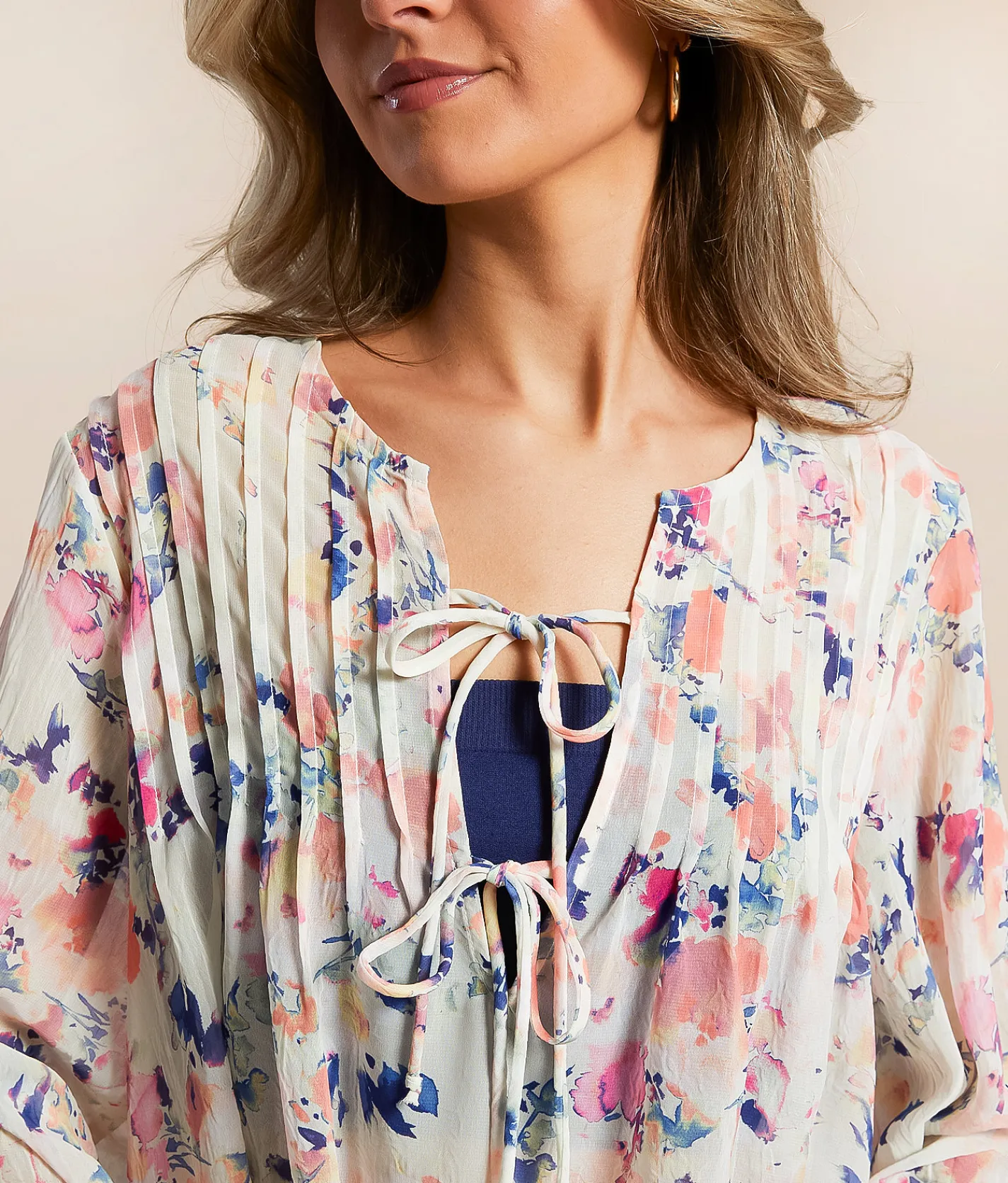 Tops | Daytrip Floral Chiffon Top Multi