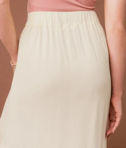 Gimmicks Floral Embroidered Maxi Skirt Cream Multi Discount