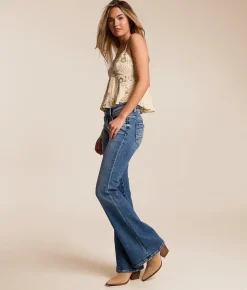 Tops | Willow & Root Floral Glitz Tank Top Cream