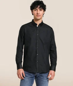 J.B. Holt Floral Jacquard Standard Shirt Black Best