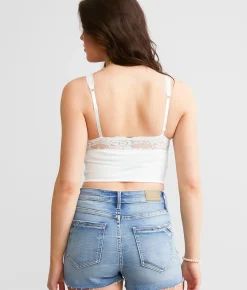 BKEssentials Floral Lace Full Coverage Bralette White Discount
