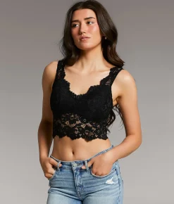 Tops | BKE core Floral Lace Full Coverage Bralette Apple Butter