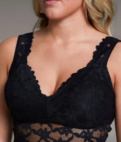 Tops | BKE core Floral Lace Full Coverage Bralette Black