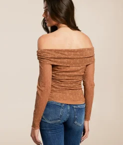 Tops | Willow & Root Floral Lace Off The Shoulder Top Rawhide