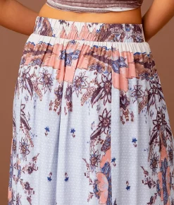 Sterling & Stitch Floral Maxi Skirt Multi Hot