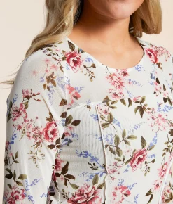 Willow & Root Floral Mesh Top Assorted Discount