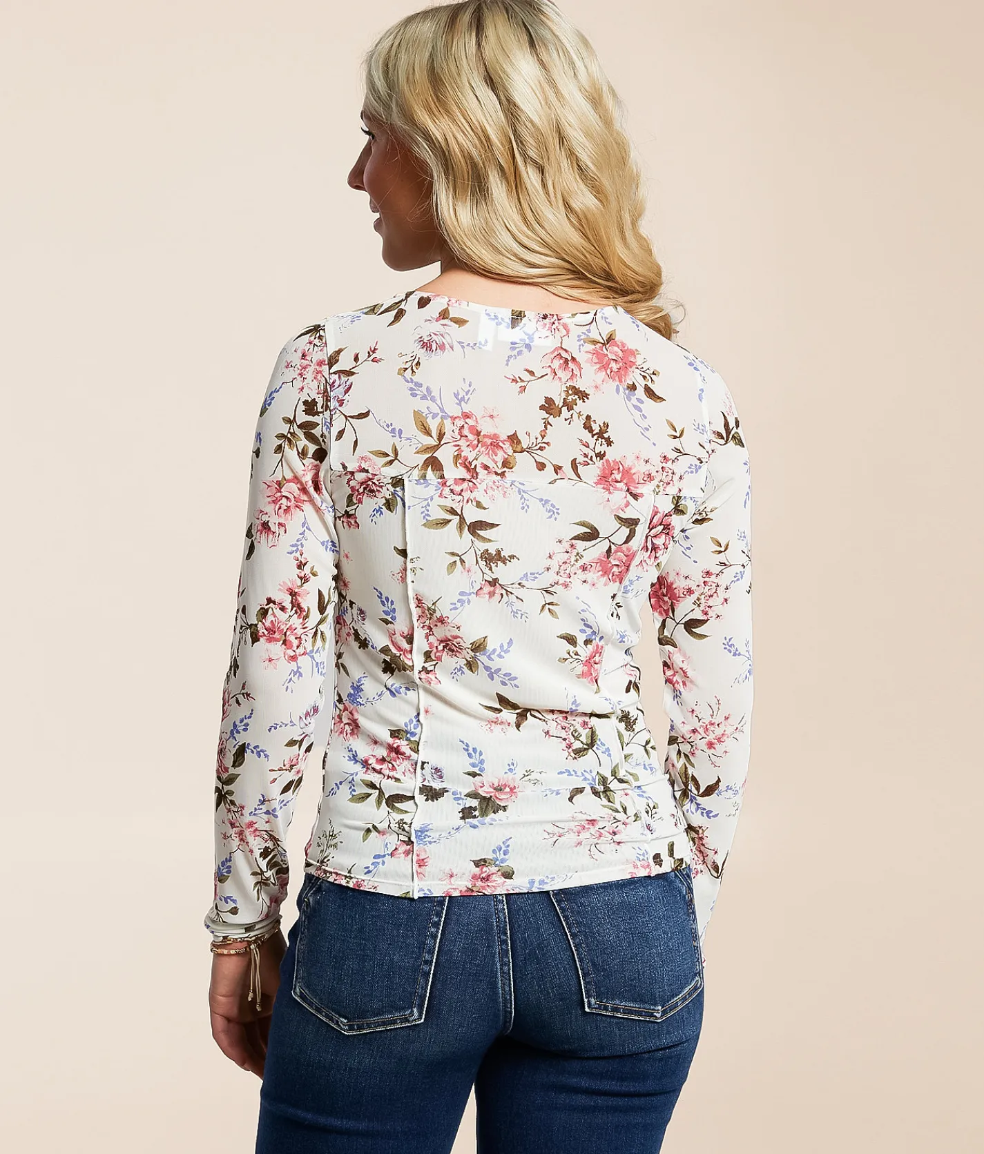 Willow & Root Floral Mesh Top Assorted Discount