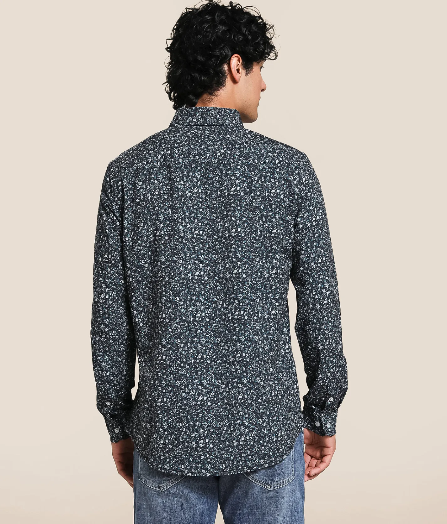 J.B. Holt Floral Ripstop Standard Stretch Shirt Black Teal Best