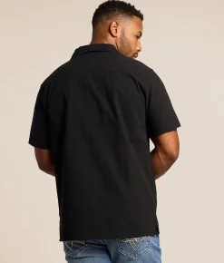 Nova Industries Floral Shirt Black Clearance