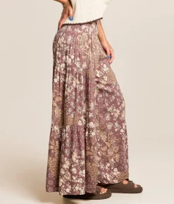 Bottoms | Angie Floral Wide Leg Pant Peppercorn
