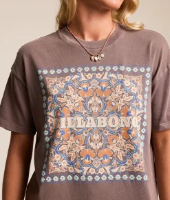 Billabong Flowering Heads T-Shirt Dark Brown Sale