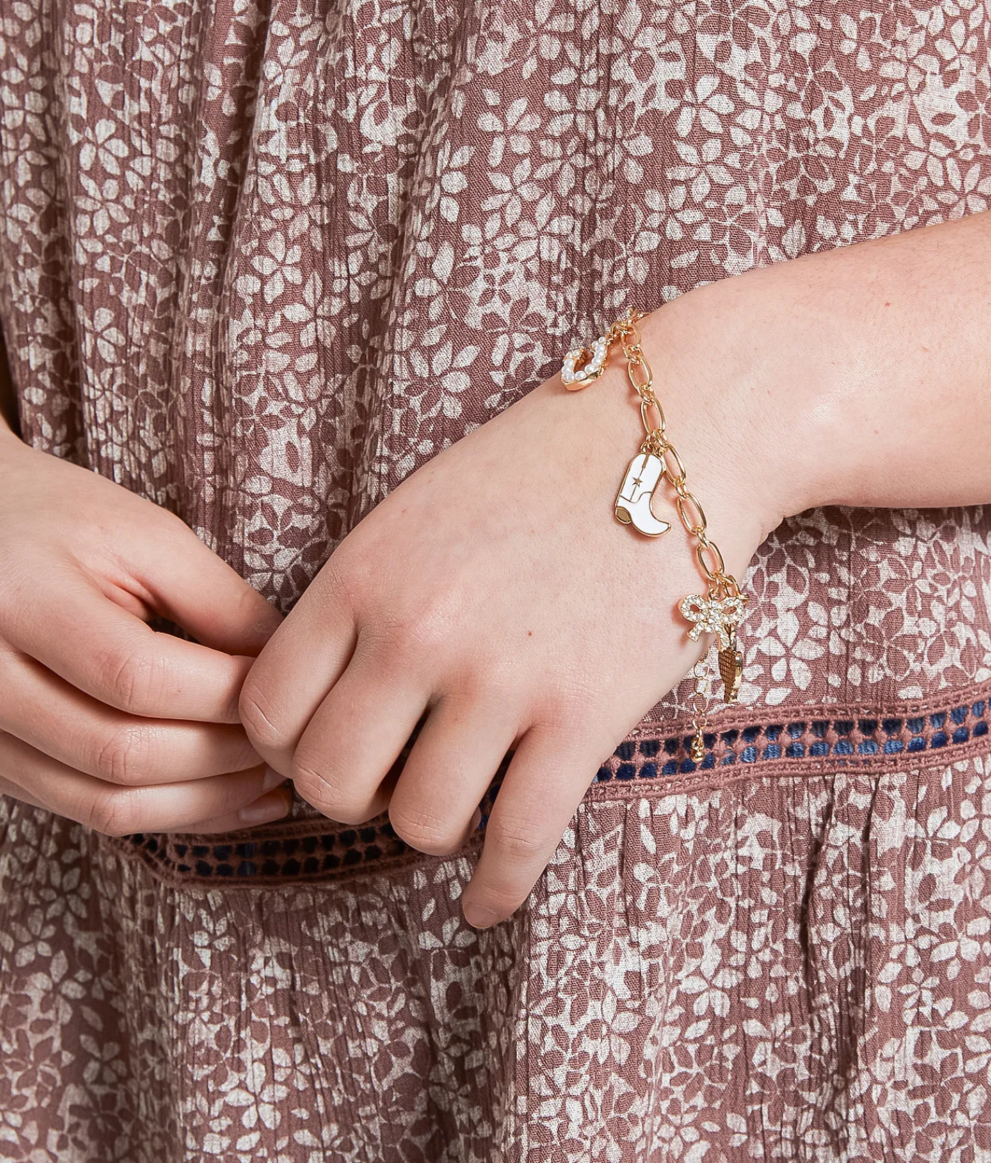 Tops | Daytrip Flowy Floral Top Burlwood Cream