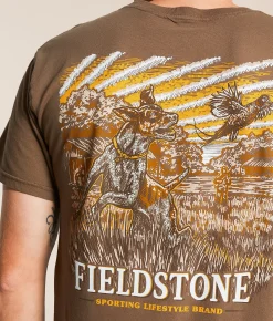 Tops|Graphic T-Shirts | Fieldstone Flush T-Shirt Rain Drum