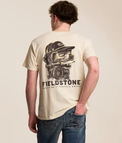 Fieldstone Flyfishing Retriever T-Shirt Ivory Outlet