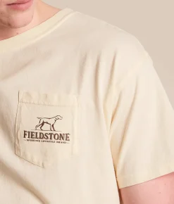 Fieldstone Flyfishing Retriever T-Shirt Ivory Outlet