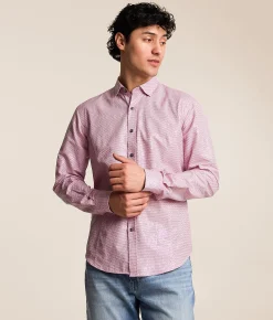 Eight X Foiled Leaf Shirt Pink Online