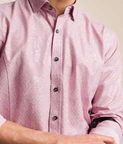 Eight X Foiled Leaf Shirt Pink Online