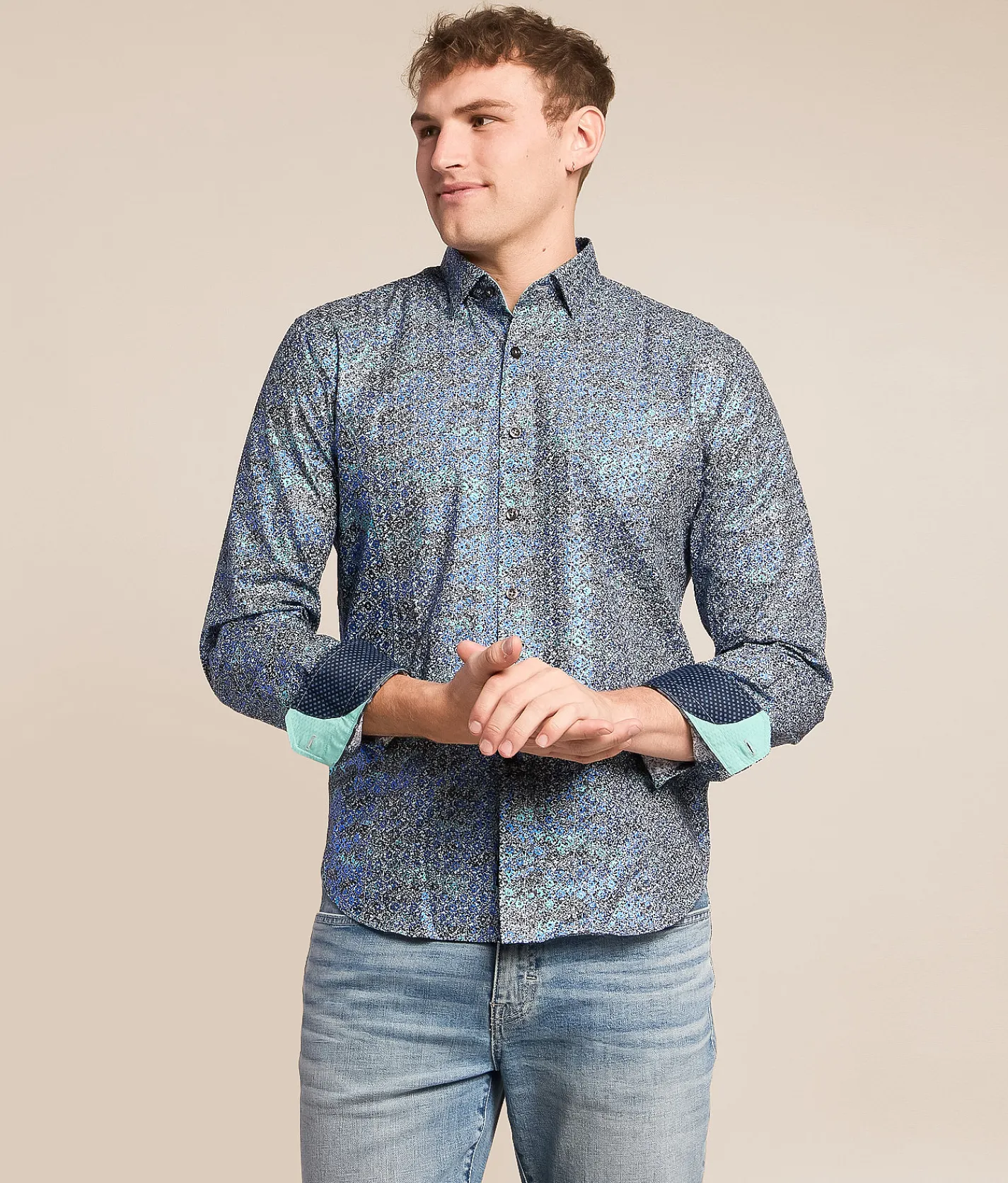 Eight X Foiled Shirt Multi Sale