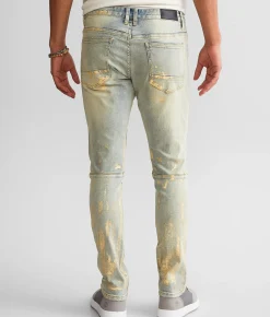 Sale Jeans|Bottoms | Smoke Rise® Foiled Taper Stretch Jean Industrial Blue