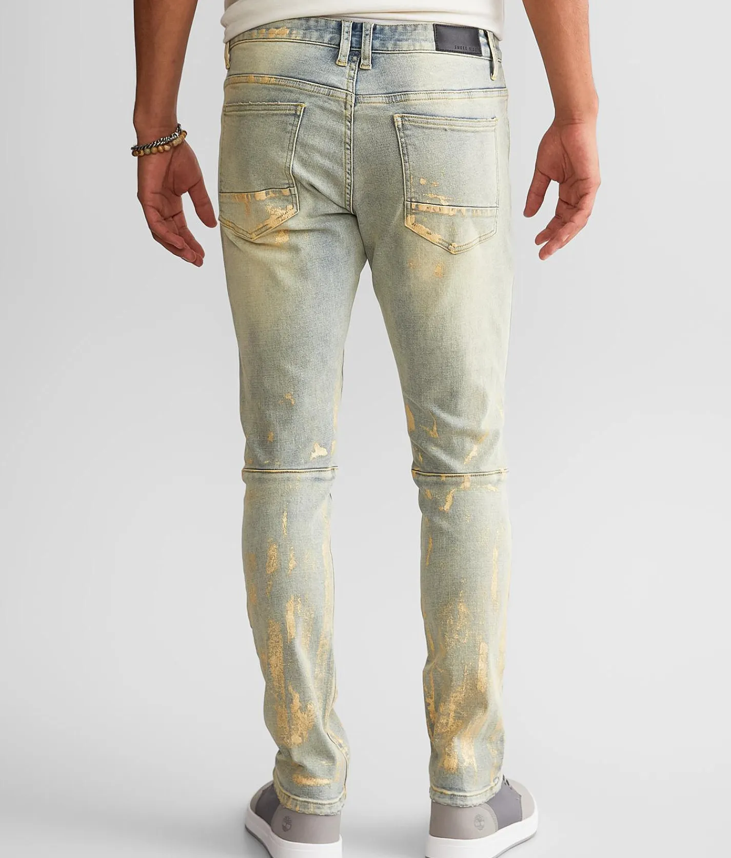Sale Jeans|Bottoms | Smoke Rise® Foiled Taper Stretch Jean Industrial Blue