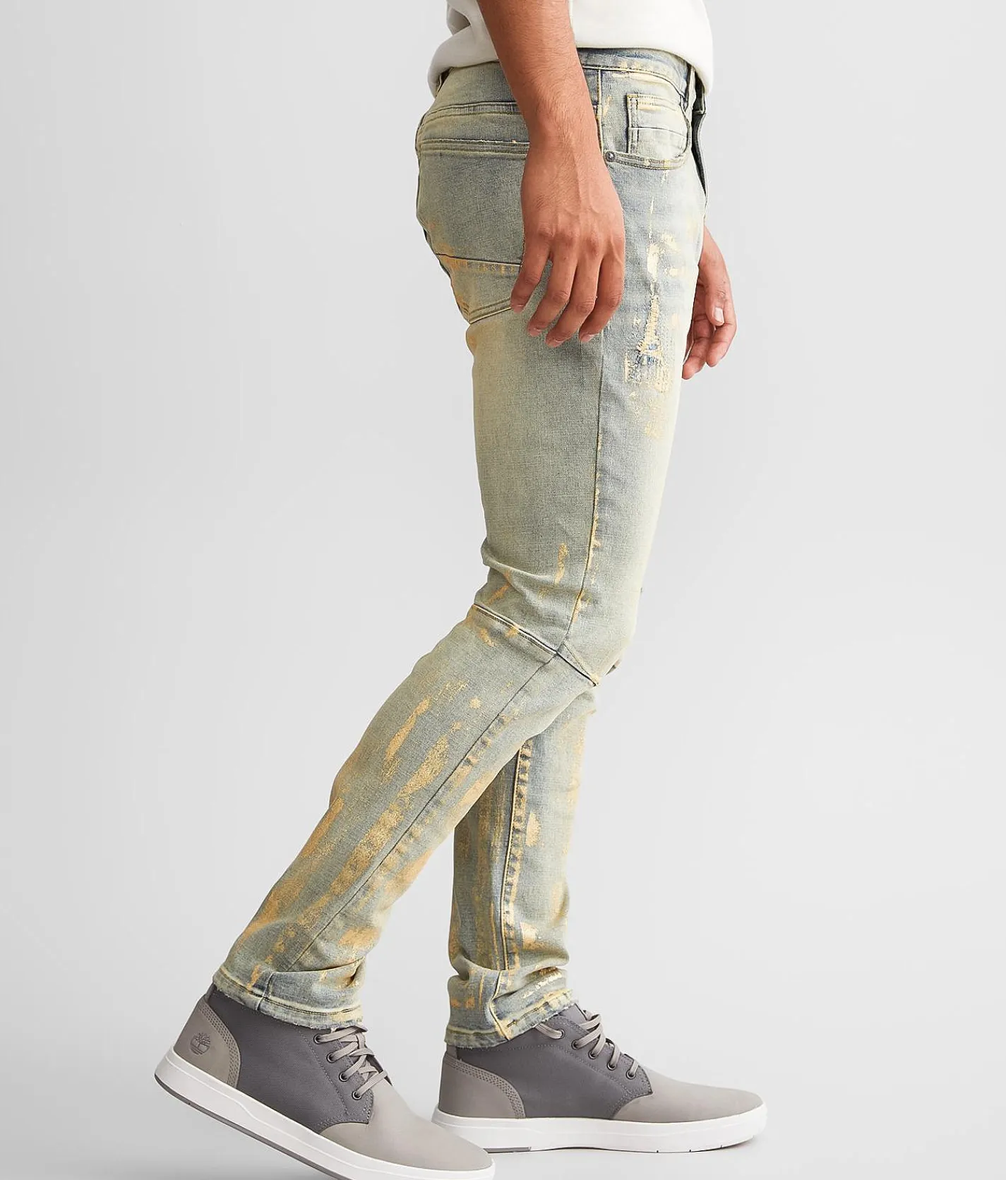Sale Jeans|Bottoms | Smoke Rise® Foiled Taper Stretch Jean Industrial Blue