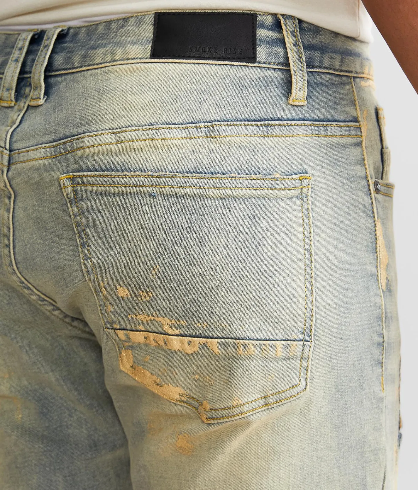 Sale Jeans|Bottoms | Smoke Rise® Foiled Taper Stretch Jean Industrial Blue