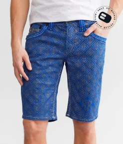 Bottoms|Shorts | Rock Revival Foliage 12" Stretch Short Foliage H209