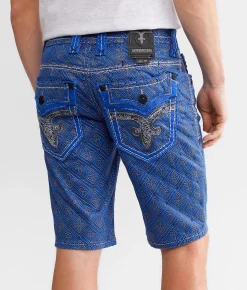 Bottoms|Shorts | Rock Revival Foliage 12" Stretch Short Foliage H209