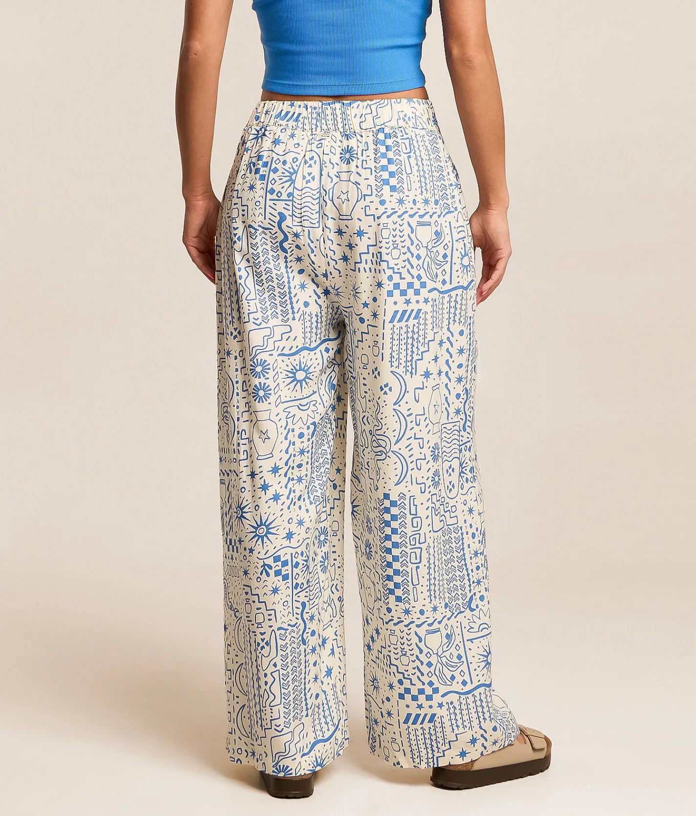 Bottoms | Billabong Follow Me Wide Leg Pant White Cap