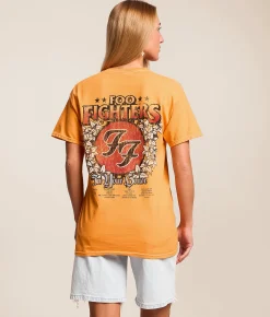 Tops | Merch Traffic Foo Fighters Band T-Shirt Mock Orange