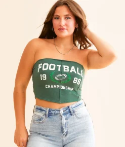 DH Apparel Football Championship Tube Top Heather Green Outlet