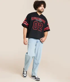 True Religion Football Jersey Jet Black Outlet