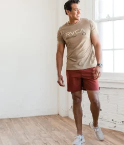 Graphic T-Shirts | RVCA Force Sport T-Shirt Dark Khaki