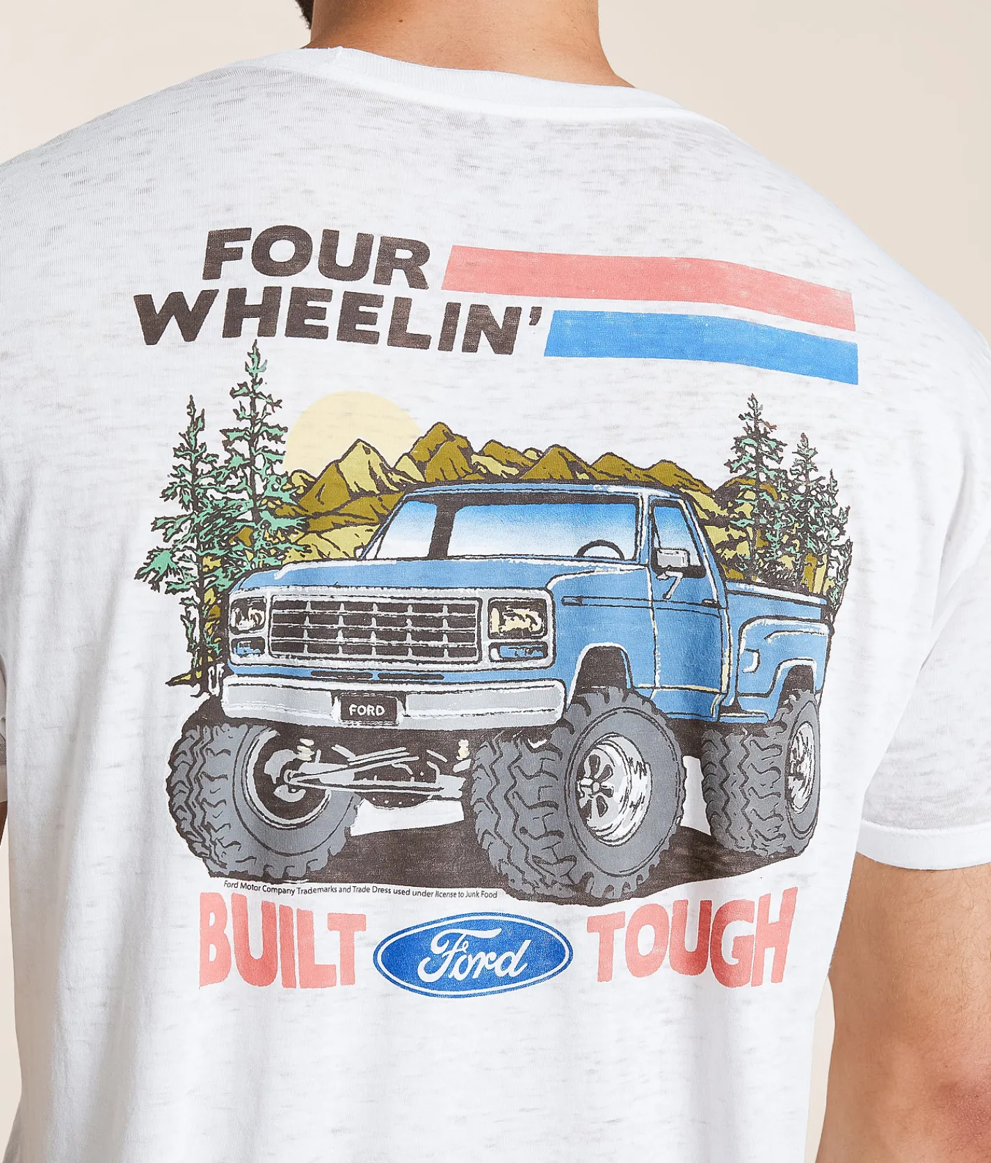 Graphic T-Shirts | Junkfood Ford Four Wheeling T-Shirt White