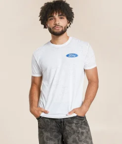 Graphic T-Shirts | Junkfood Ford Four Wheeling T-Shirt White