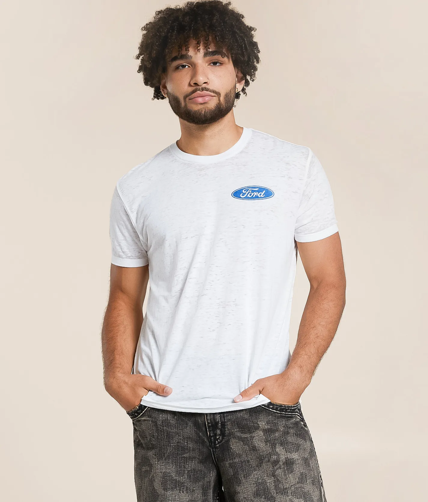 Graphic T-Shirts | Junkfood Ford Four Wheeling T-Shirt White