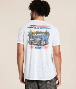 Junkfood Ford Four Wheeling T-Shirt White Online