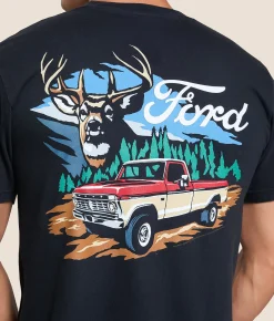 JEDCo Ford Trucks & Bucks T-Shirt Black Clearance