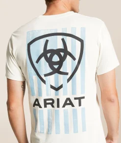 Ariat Forged Freedom Shield T-Shirt Antique White
