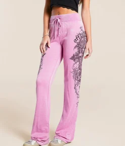 Affliction Forgotten Sweatpant Pink Clearance