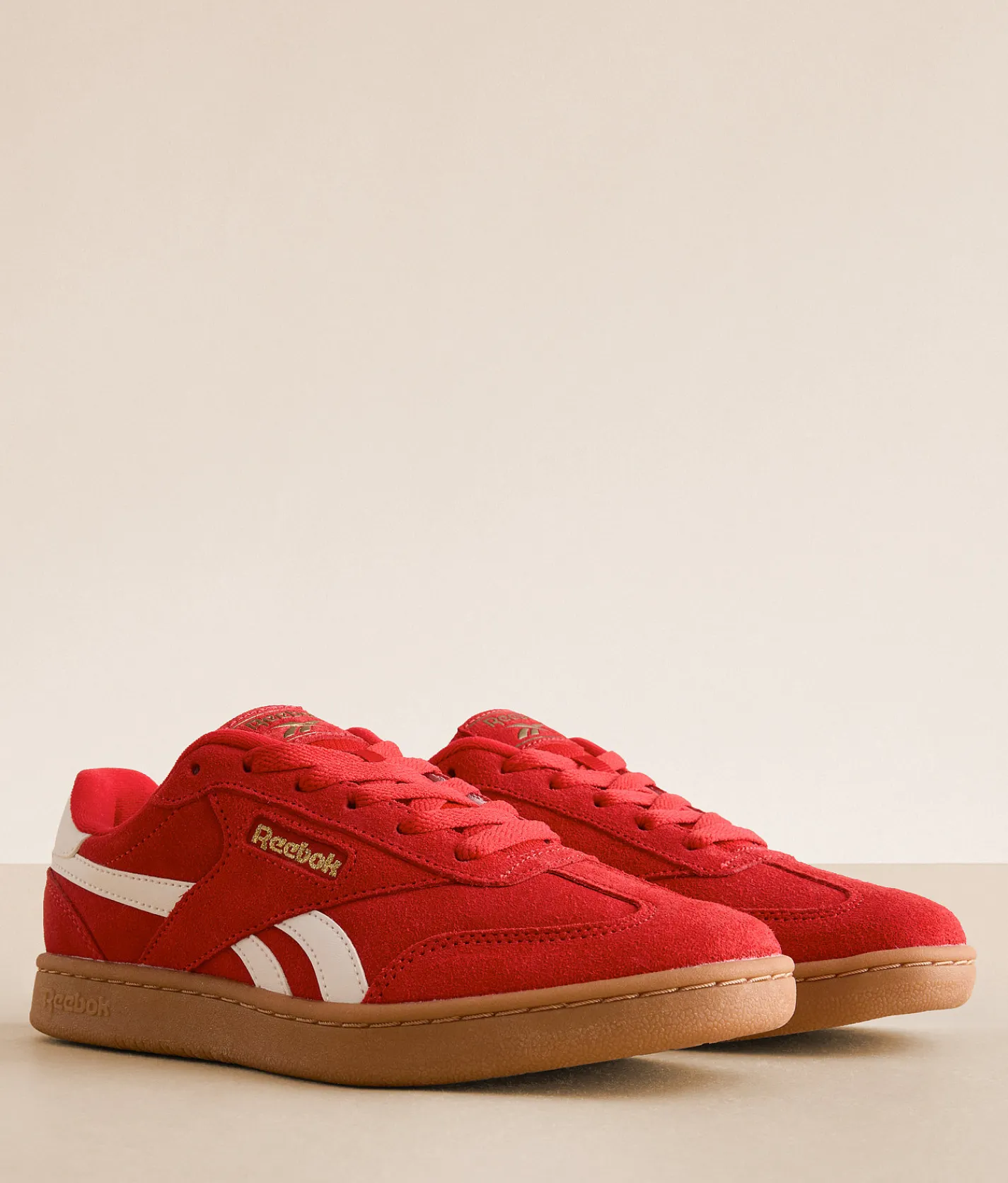 Shoes|Activewear | Reebok® Forte Lounge Leather Sneaker Red White Gum