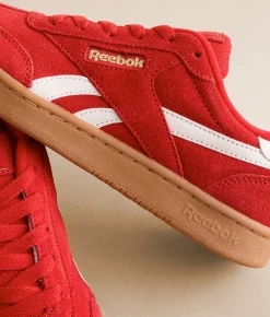 Shoes|Activewear | Reebok® Forte Lounge Leather Sneaker Red White Gum