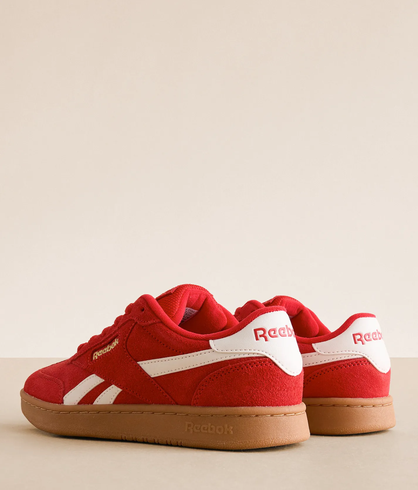 Shoes|Activewear | Reebok® Forte Lounge Leather Sneaker Red White Gum