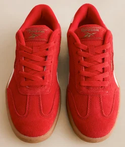 Shoes|Activewear | Reebok® Forte Lounge Leather Sneaker Red White Gum