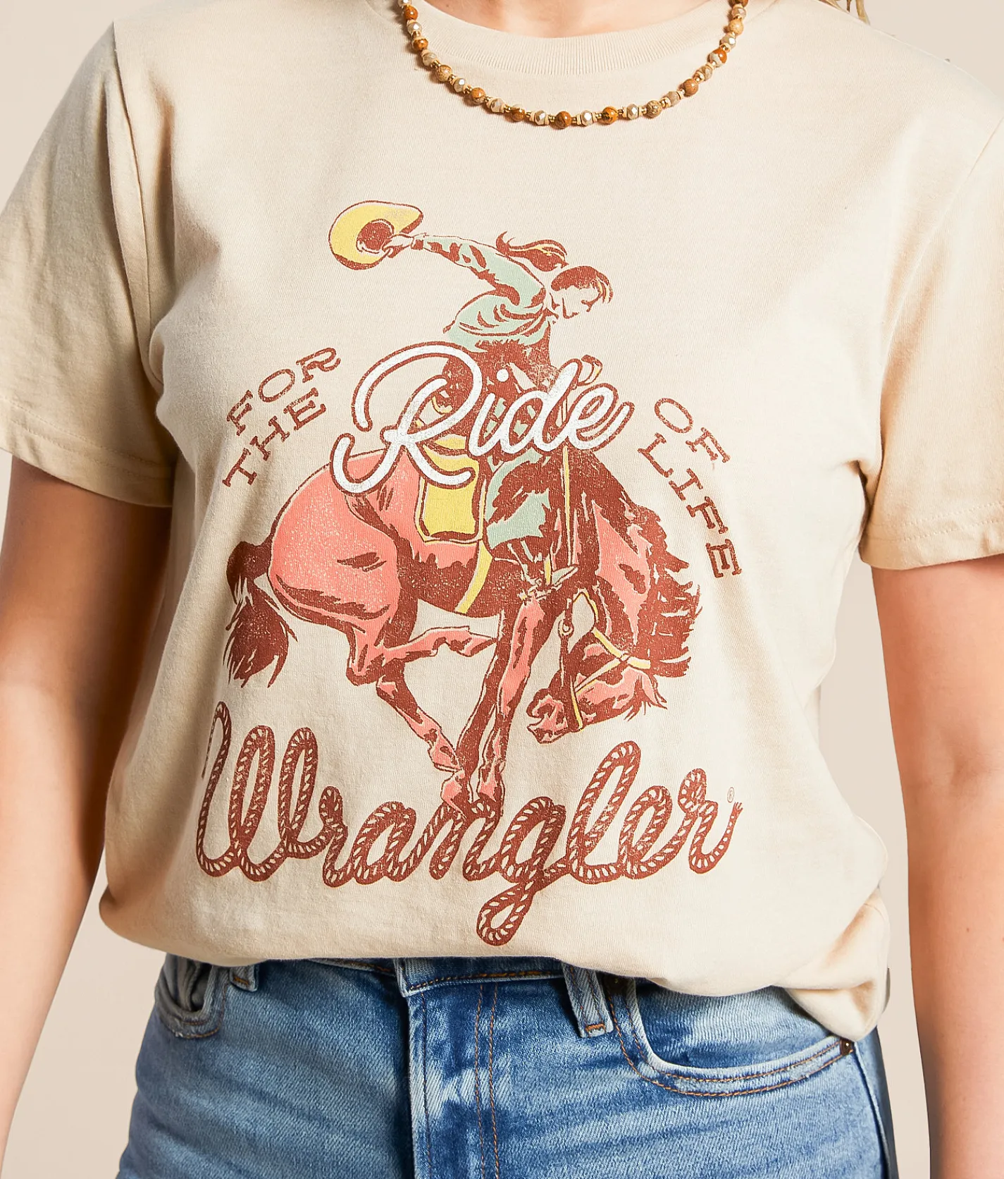 Tops | Wrangler® For The Ride Of Life T-Shirt Cement Heather