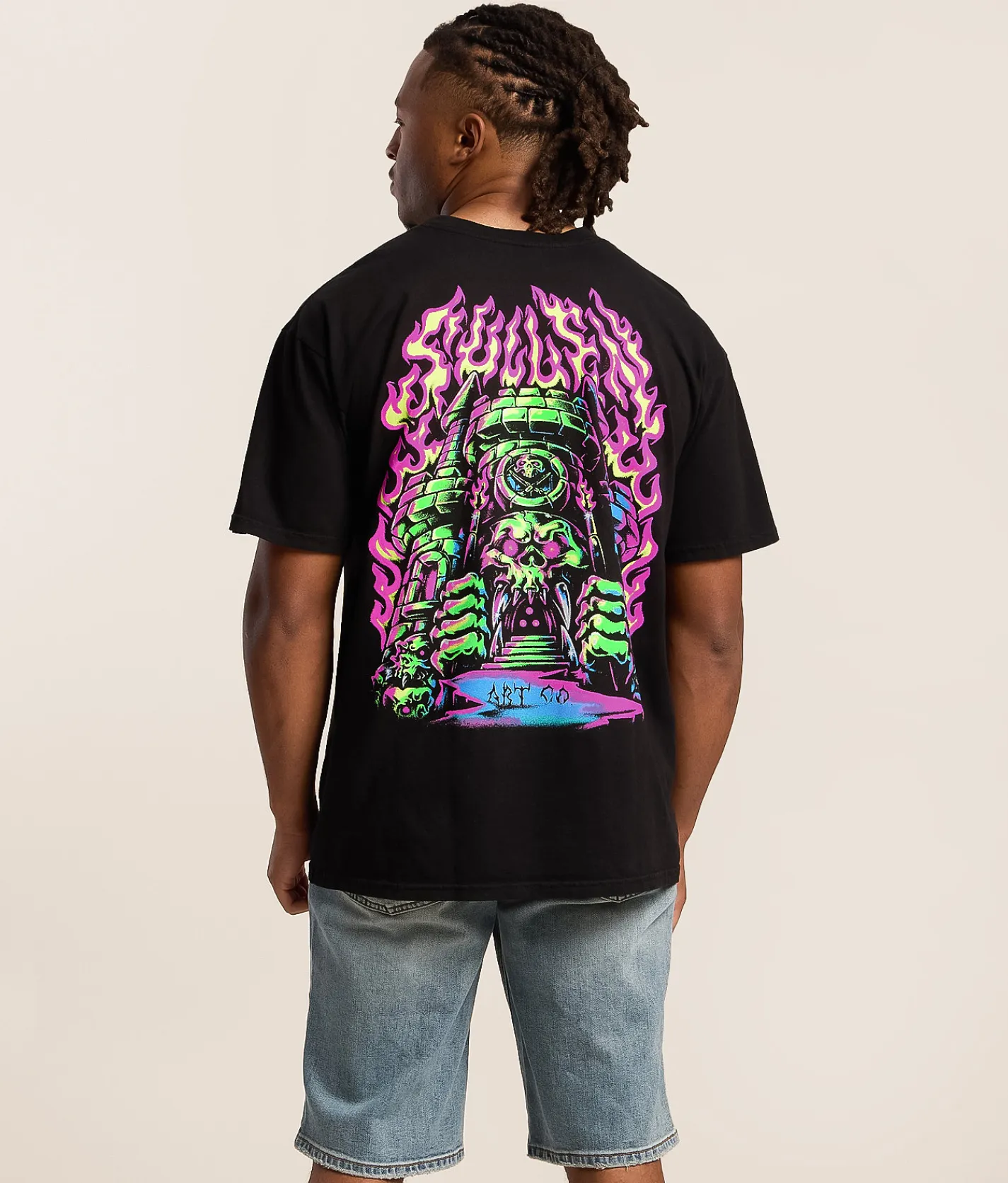 Tops|Graphic T-Shirts | Sullen Fortress T-Shirt Jet Black