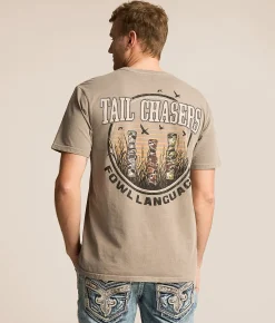 Tail Chasers Club Foul Language T-Shirt Fallen Rock Pigment Dye Clearance