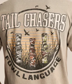 Tail Chasers Club Foul Language T-Shirt Fallen Rock Pigment Dye Clearance