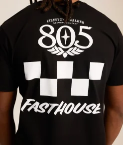 Fasthouse 805 Foundation T-Shirt Black Discount