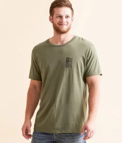 Ariat Founding Flag T-Shirt Surplus Green New